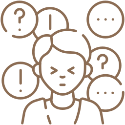 Persona con ansiedad mostrando tensión y preocupación.